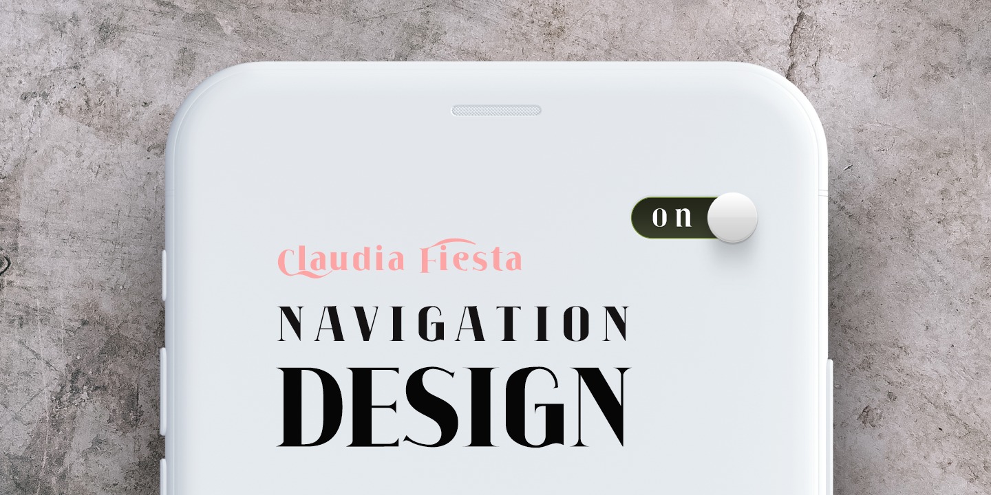 Example font Claudia Fiesta #2